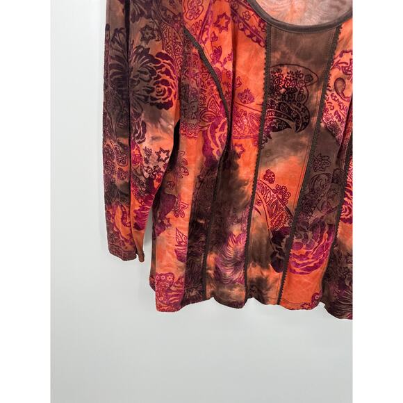 Sere Nade Womens Y2K Top Size 1X Fairy Emo Grunge Boho Fall Whimsigoth - Picture 3 of 6